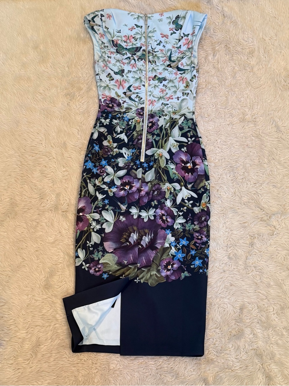 Ted Baker Tiha Dress in Enchantment Floral - Size US 2 - Picture 5 of 8